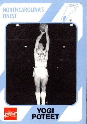 1989 Collegiate Collection North Carolina's Finest Yogi Poteet Basketball Card - Image 1 of 2