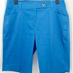 Jones New York Damen Bermuda Shorts Blau Größe 2 Freizeit Sommer - Bild 1 von 9