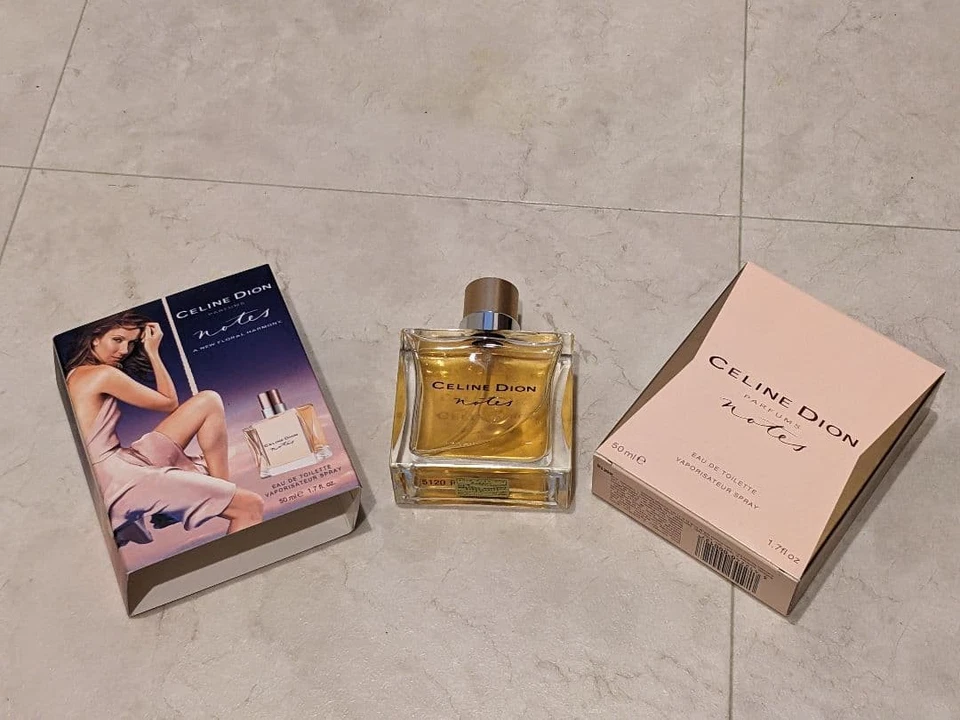 Celine Dion Notes Eau de Toilette 50 ml natürliches Spray EDT eingestellt 1,7 Oz. - Bild 1 von 4