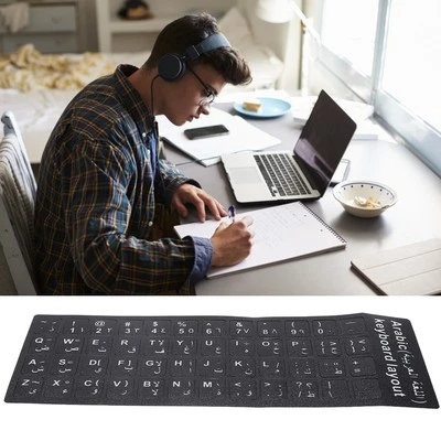 Arabic Keyboard Stickers Waterproof Accessories For 10-17inch Laptop Notebook - Image 1 of 4