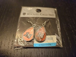 Tony Stewart #14 WinCraft Collection Pair of Dangling Teardrop Earrings - Picture 1 of 2