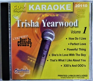 KARAOKE CD+G: TRISHA YEARWOOD - Volume 1 - Best In Country - 12 Tracks - Imagen 1 de 5