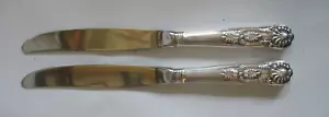 Vtg Gorham Sterling KINGS II 8 3/8" HH knives stainless blades - Picture 1 of 3