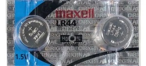 2 Maxell LR44 Alkaline Battery A76 L1154 AG13 357 - Picture 1 of 1