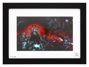 Warhammer 40K Chaos Space Marines 2022 nummeriert gerahmter Kunstdruck von Birch Prints - Bild 1 von 4