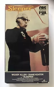Rare SLEEPER VHS w. Woody Allen Diane Keaton CBS FOX MGM 1984 vers. 1973 movie - Picture 1 of 3