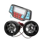 2X(Motorcycle Mp3 Music Player Audio Hands- Bluetooth Stereo Speaker Fm Radio  A