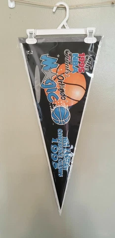 ORLANDO MAGIC 1995 FINALS  NBA VINTAGE PENNANT WITH HOLDER 4/17/21 Cover