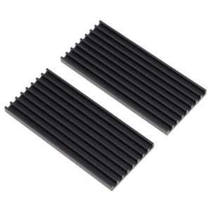 2 Stück Selbstklebend Alu-Heatsink Kühlkörper , Elektronische Komponenten - Picture 1 of 7