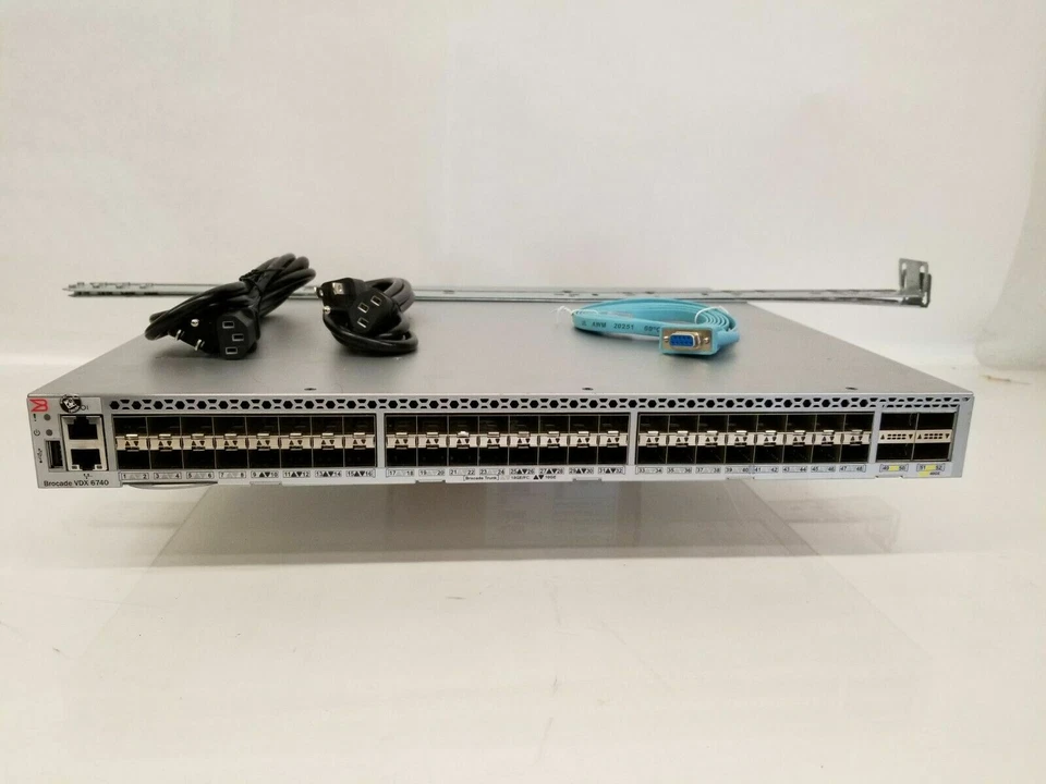 Brocade BR-VDX6720-24-F VDX 6720 24 Port Switch 1 YEAR WARRANTY -Same Day Shippi - Image 1 of 3