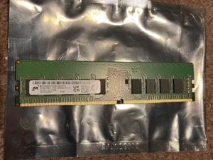 Micron 16GB DDR4 PC4-25600 3200MHz 2Rx8 ECC UDIMM MTA18ASF2G72AZ-3G2R1 - Picture 1 of 1