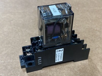 NEW FUJI RELAY HH52P-F 24VDC w/ RELAY BASE SOCKET TP58X1 Fast Shipping - Image 1 of 4