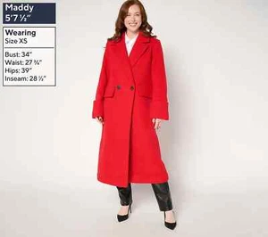 Thread Collective Retro Oversized Coat, Red 1X A658025 - Picture 1 of 8