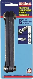 Eklind 21151 Metric 6pc Compact Folding Hex Key Allen Wrench Set - USA MADE - Picture 1 of 6