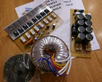 EBB 500 Mosfet Verstärker Mono Kit beinhaltet Netzteil & Transformer Projekt Disco - Bild 1 von 4