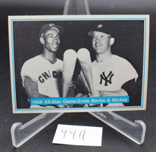 1982 ASA The Mickey Mantle Story Ernie Banks Mickey Mantle #37 HOF