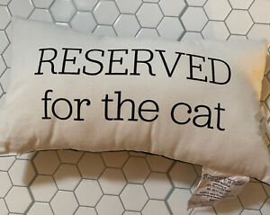 Target Bullseye Reserved for the Cat Lumbar Pillow  10x18” Black/White
