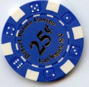 Fichas de fantasía: Desert Palace Casino 25 centavos Las Vegas, Nevada - Imagen 1 de 2