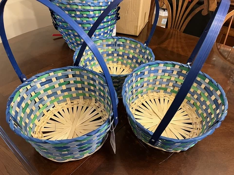 THREE - Bamboo Decorative Baskets - Spritz™ Cover