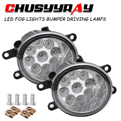 Faros antiniebla LED blancos para parachoques delantero izquierdo y derecho para LEXUS IS F 2008-2013 Foto 1 de 4