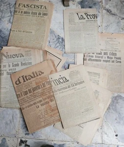 LOTTO GIORNALI D'EPOCA 1890-1930 CREMONA STORIA LOCALE  ATTENTATO MUSSOLINI - Imagen 1 de 6