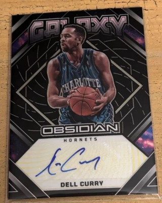 DELL CURRY 2022/23 PANINI OBSIDIANA GALAXIA AUTÓGRAFO AUTOMÁTICO #10/10 *RARO* Foto 1 de 2