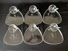VTG Clear Snowflake Indiana Glass Dessert/Lunch Plates & Cups. Set Of 6