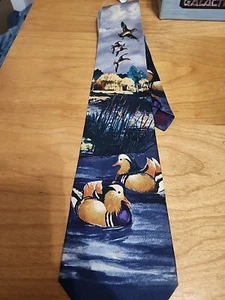 Ducks Unlimited Neck Tie Men Business Church Silk Duck Hunting Outdoor  - Picture 1 of 3