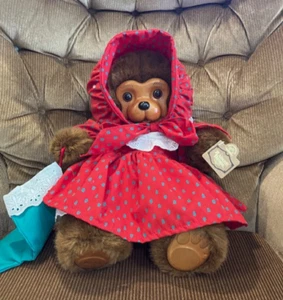 "Nicolette" Raikes Bear Wooden Face & Feet #51243 Original Box & Certificate - Picture 1 of 9
