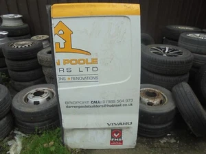 VAUXHALL VIVARO 2007 OFFSIDE DRIVER SIDE REAR BACK DOOR SHELL PANEL WHITE - Picture 1 of 8