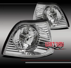 92-98 BMW E36 SERIE 3 4 PUERTAS SEDÁN ESQUINA DELANTERA LUCES DE SEÑAL CROMO DIAMANTE 96 97 - Imagen 1 de 2
