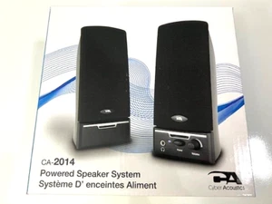 CYBER Acoustics CA-2014 Multimedia Powered Computer Speakers Full STEREO - NEW - Picture 1 of 4