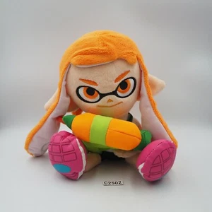 Muñeca de peluche Splatoon Orange C2502 Inkling Sanei 2015 9" calamar de Japón - Imagen 1 de 7