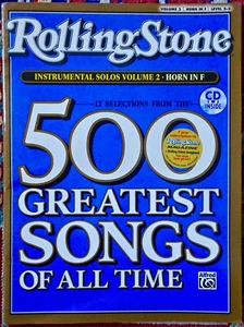 12 Selections From 500 Greatest Songs di Rolling Stone vol. 2: corno in fa, libro/CD - Foto 1 di 2