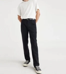 Dockers Alpha Khakis Mens Size 38 x 32 Black Dress Pants Chinos Slim Stretch - Picture 1 of 9