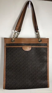 Jones New York Purse with multiple pockets , preowned brown and tan, - Picture 1 of 9