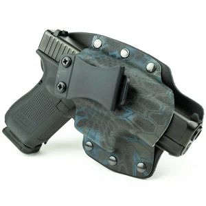 1911, Beretta, Bersa, IWB Hybrid Holster, Kydex & Leather, Kryptek Neptune - Picture 1 of 5