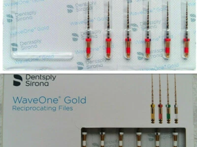 ¡OFERTA! Waveone Gold Wave One Gold archivo de endodoncia canal radicular abolladuras 6 piezas/paquete Foto 1 de 4