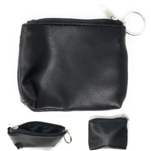Kompakte Münztasche Geldbörse Wechselstube Halter Geldbörse Tasche Einsatz mit Schlüsselanhänger Größe 4x3 - Bild 1 von 5