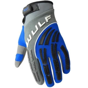 Wulfsport Cub Shadow Kids Blue Motorbike Motocross Enduro Off Road Gloves Quad - Picture 1 of 2
