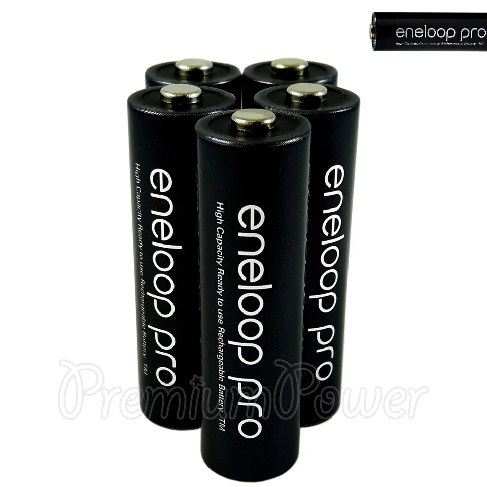 5 x Panasonic Eneloop PRO AA batteries Rechargeable 2500mAh Ni-MH High capacity - Image 1 of 1