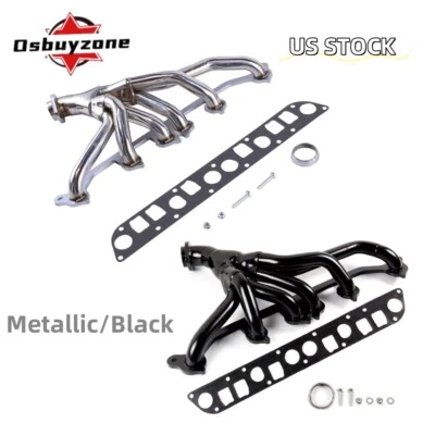 Stainless Header Exhaust for 1991-1999 Jeep Wrangler Cherokee 4.0L YJ TJ XJ 6CYL - Image 1 of 4