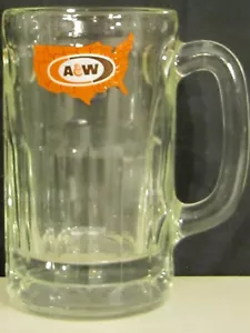 A & W Root Beer (ovales Logo in Karte der USA) Becher 5 7/8" T x 5" W - Bild 1 von 2