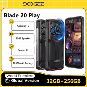 DOOGEE Blade20 Play 5G Rugged Phone 10300mAh 50MP Android 15 Gemini Al 32G+256GB - Picture 1 of 12