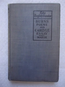 Burns Poems and Carlyle Essay By Robert Burns Thomas Carlyle 1920 Hardcover Book - Bild 1 von 6