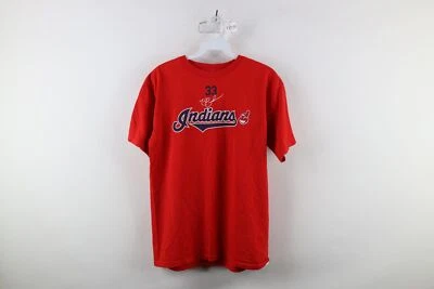 Majestic 男孩 XL Nick Swisher 克利夫兰印第安人棒球短袖 T 恤 — 第 1/4 张图片