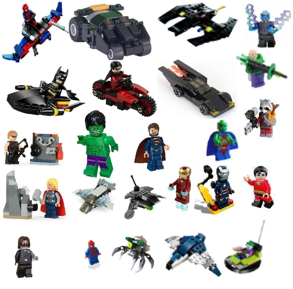 LEGO SUPER HEROES NUOVO + IMBALLO ORIGINALE Polybags *SELEZIONE* Batman Marvel Avengers e altri