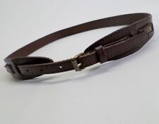 American Eagle Outfitters Leather Belt 32 M L Waist Roller Buckle Brown
