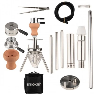 Edelstahlshisha SmokahTo Go 2.0 Glow Reiseshisha Wasserpfeife Hookah Outdoor  - Bild 1 von 4