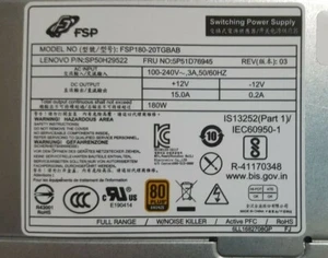 Lenovo Thinkcentre M720t M720s 5P51D76945 FSP SP50H29522 180W Netzteil / PSU  - Bild 1 von 2